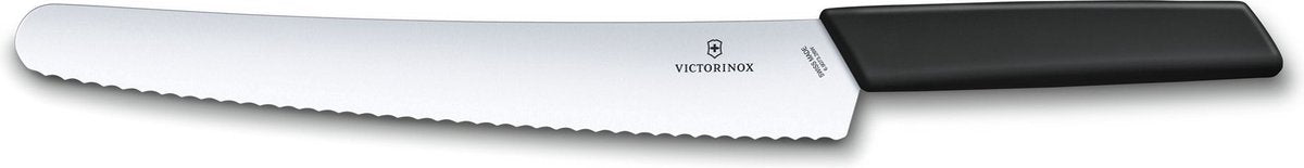 Victorinox Schweizer modernes Brotmesser – 26 cm – Edelstahl PP-Kunststoff – schwarz