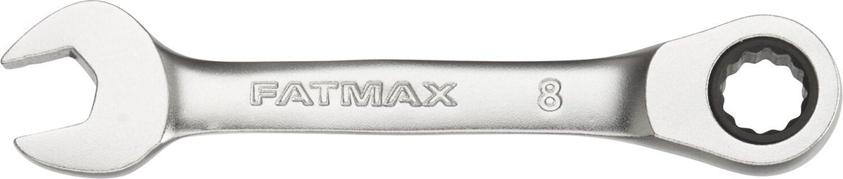 Stanley – Fatmax Stubby-Maulschlüssel mit Ratsche 8 mm – Maulschlüssel – Schraubenschlüssel – 1 Stück