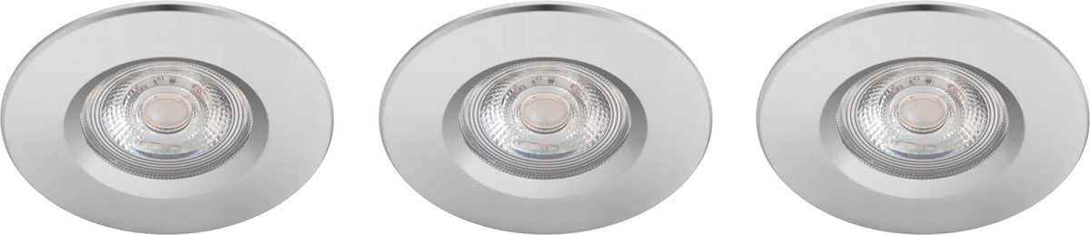 Philips led philips dive badkamerinbouwspot - 3-lichts - chroom