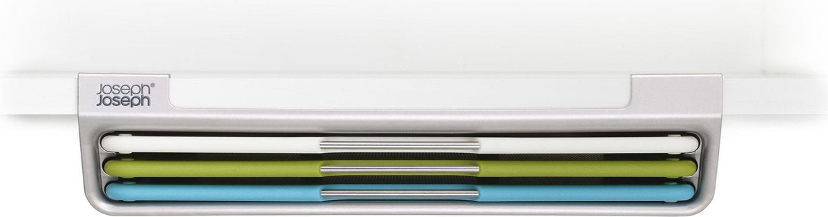 Joseph Joseph Folio Slim Schneidebretter – 3er-Set – hängend in Halterung – Kunststoff – Grau