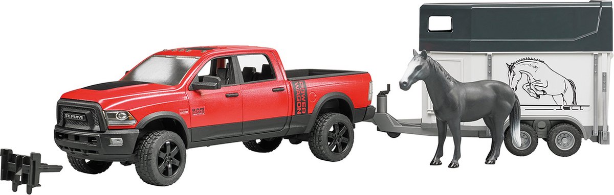 Bruder Auto Dodge Ram mit Pferdeanhänger