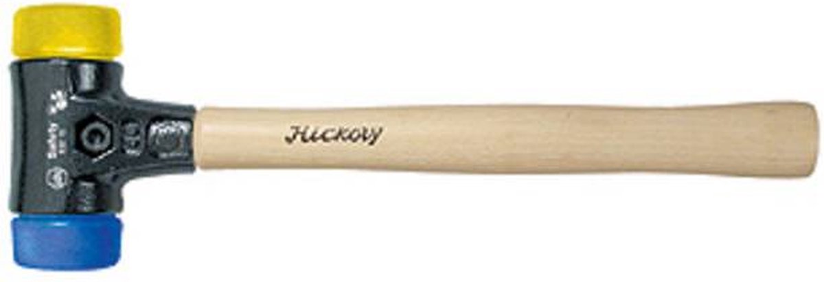 Ty Wiha Kunststoff-Hammertresor | mittelweich hart | mit Hickorystiel | runder Schlagkopf | 40 mm – 26654 – 26654