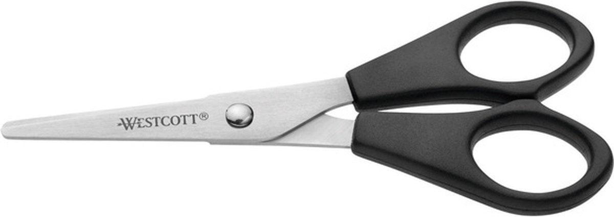 Quantore Schere Westcott Schreibtisch 130 mm Edelstahl mit Kunststoffgriff