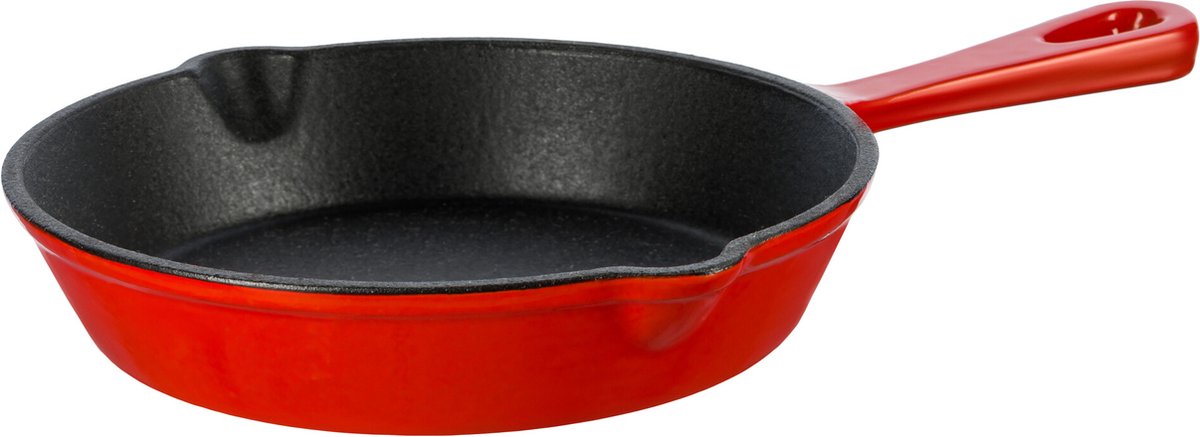 Grand Feu - emaillierte Gusseisenpfanne - 25 cm - rot