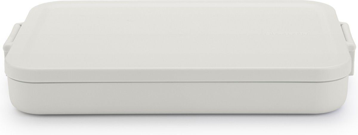 Brabantia Lunchbox zum Mitnehmen, flach, hellgrau