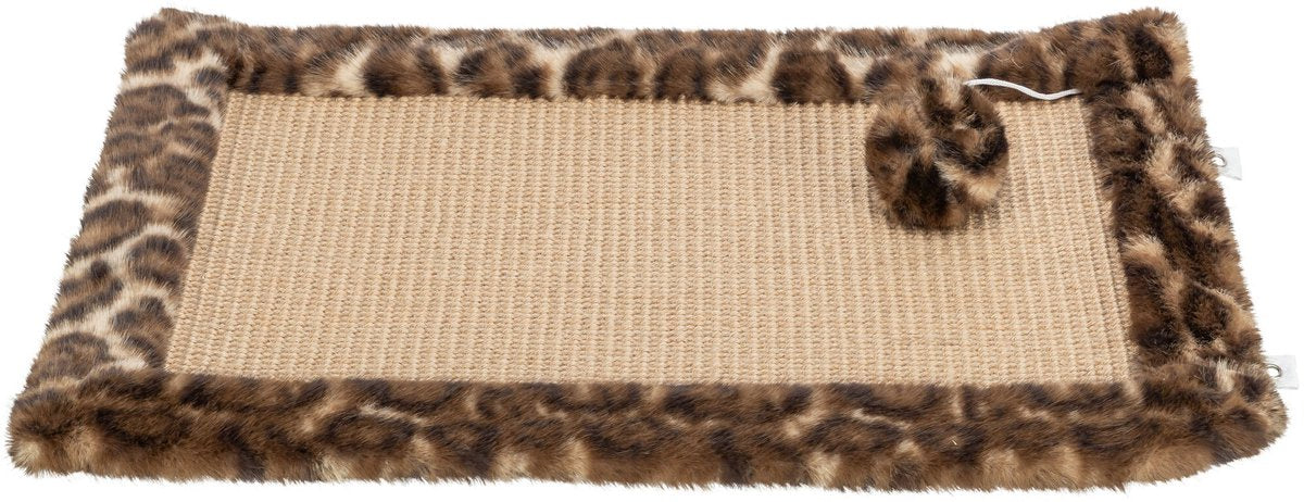 Trixie Kratzmatte Leo Leopardenmuster braun