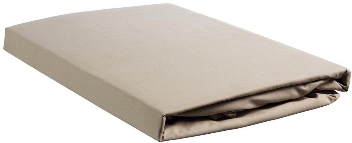 Ambiante - katoen - split-topper - hoeslaken - 140x200 cm - taupe