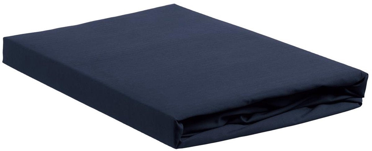 Ambiante katoen - hoeslaken - 80x200 - donker blauw
