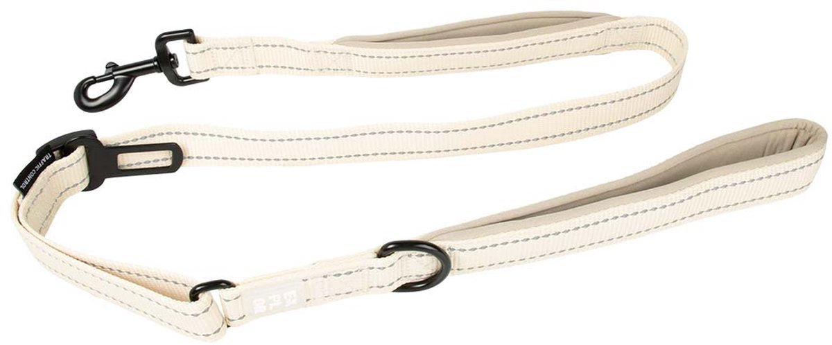 Entdecken Sie Duvoplus Ultimate Fit Leine für unterwegs, modisch für Hunde, 130 cm – 16 mm, antikweiß