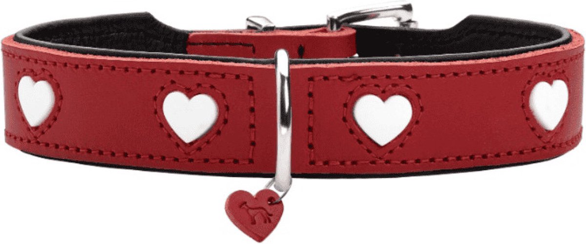 Markenloses Hundehalsband Hunter Love Red XS 24–28 cm