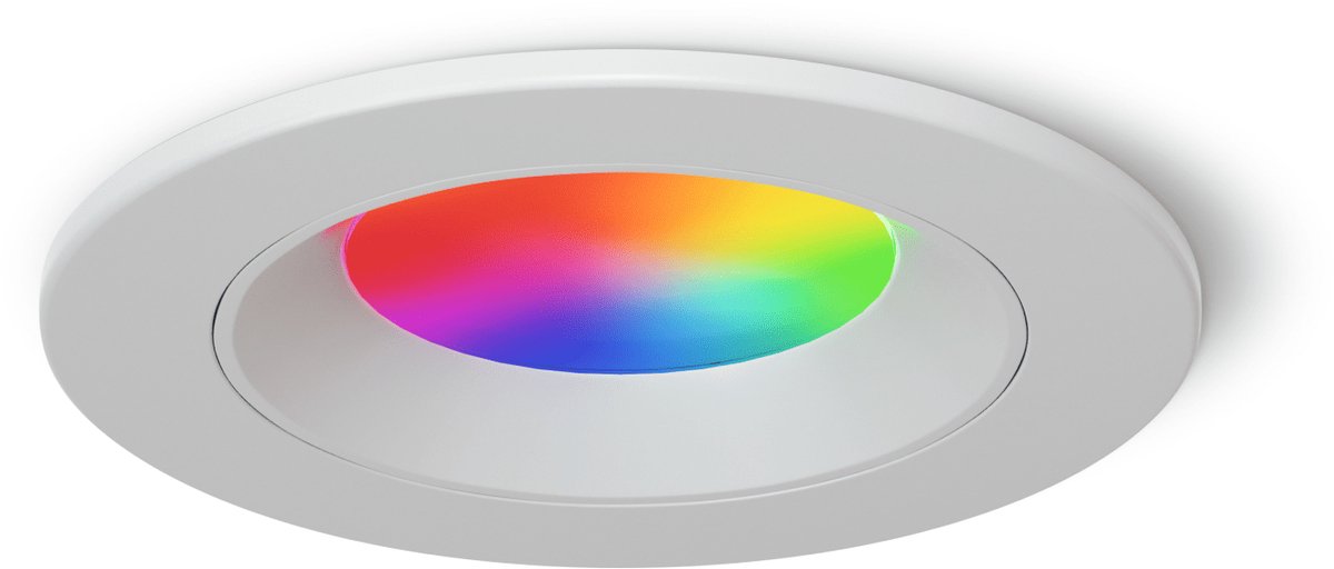 Nanoleaf Essentials Smart Downlight EU – Intelligente Beleuchtung – WLAN – 16 Millionen Farben – 76 mm – Weiß