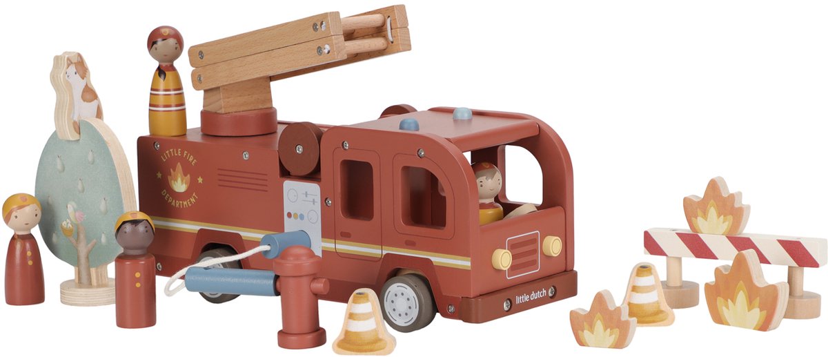 Little Dutch Feuerwehrauto-Set FSC