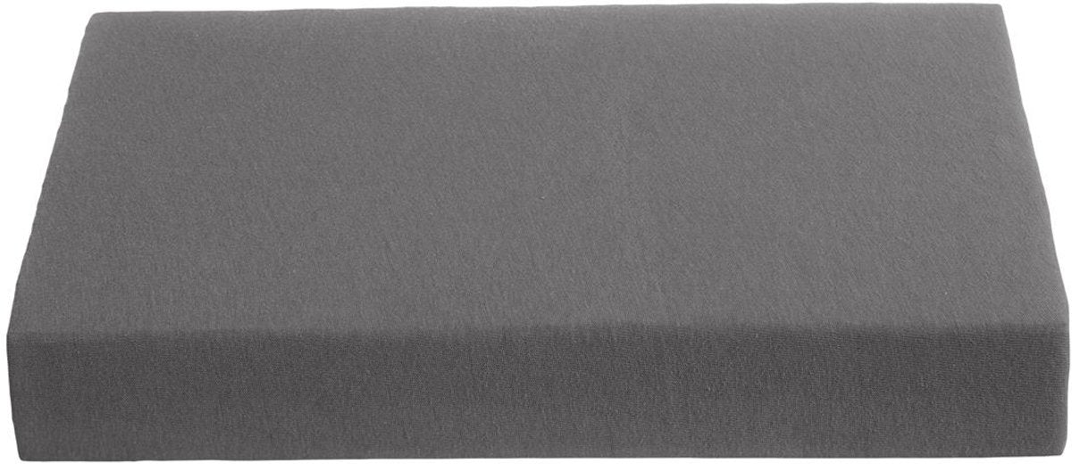 Ambiante - jersey - split-topper - hoeslaken - 140x200 cm - antraciet