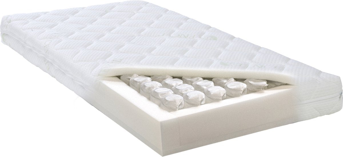 Abz Micro Pocket Junior Matratze 120 200 14 cm – Matratze – Micro-Taschenfedern – ergonomisch 7 Zonen – gerollt