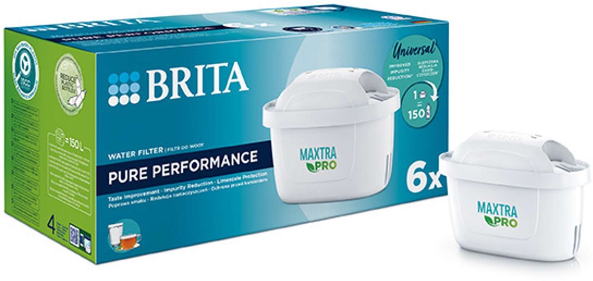 Brita Zubehör – Maxtra Pro Pure Performance Wasserfilter, 6 Stück 1051761