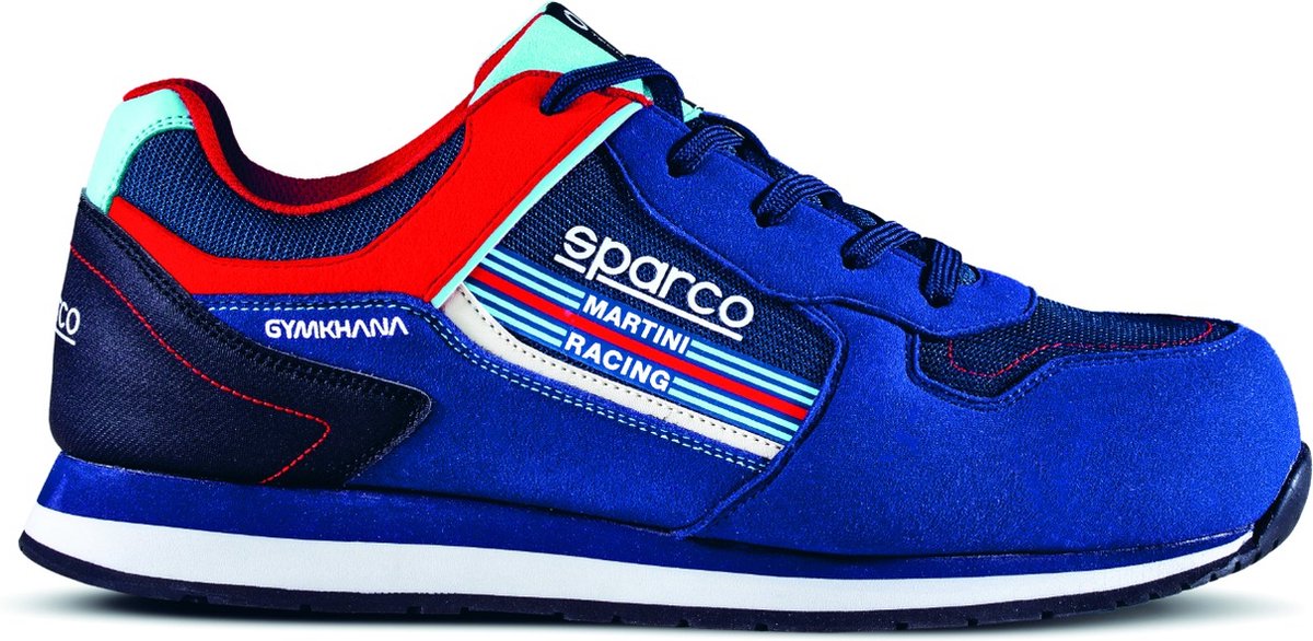 Sparco Gymkhana Martini – Sicherheitsschuh S1PS im Martini-Racing-Stil – Blau – Größe – 42