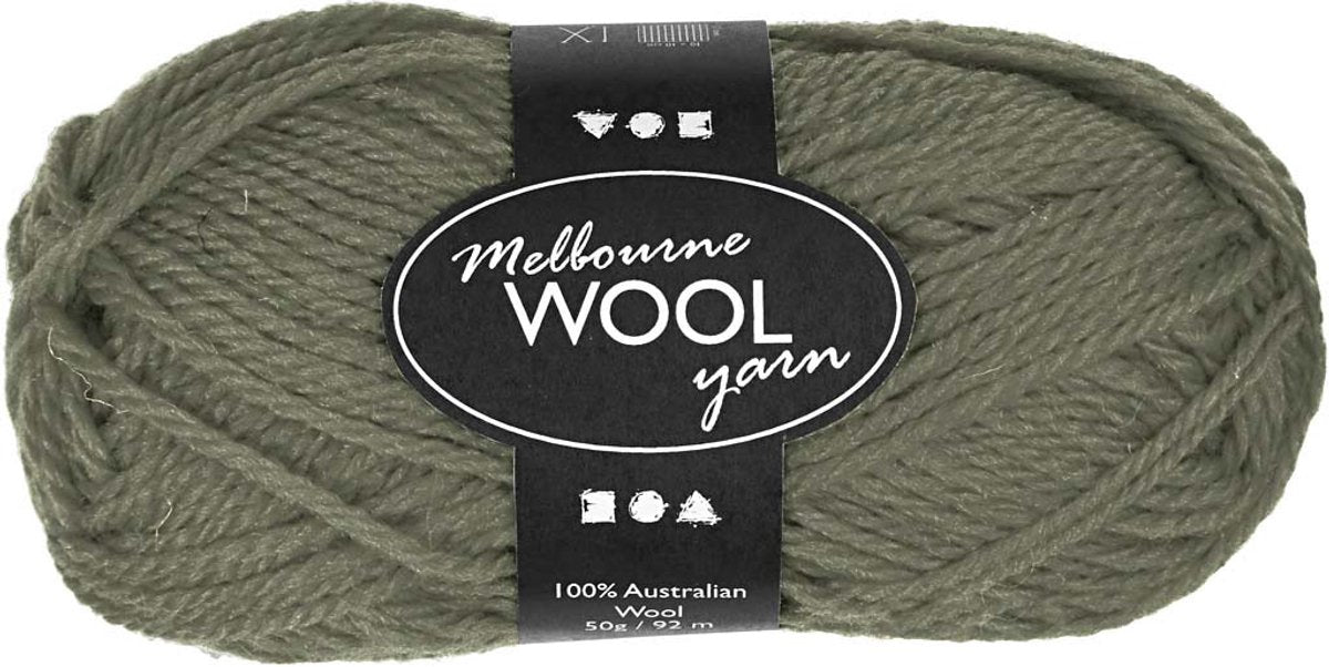 Creativ Company Melbourne Yarn Donkergroen, 92m
