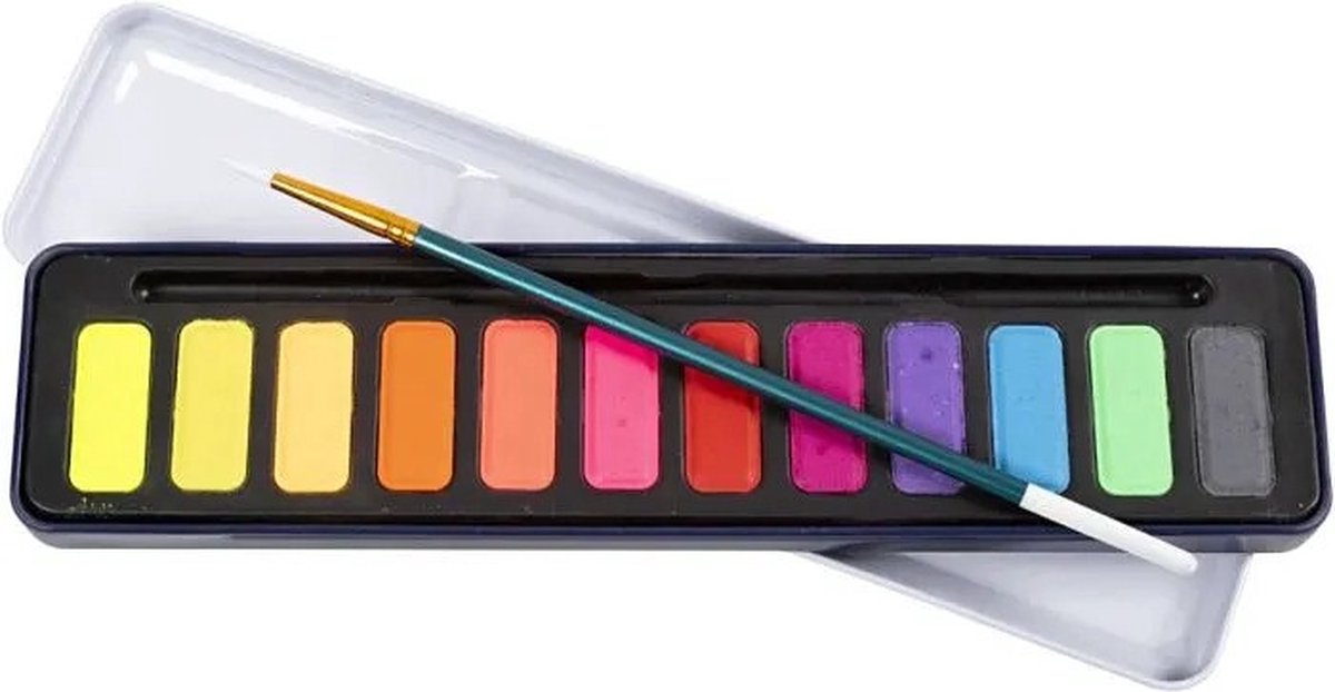 Creativ Company Aquarell-Set, Pastellfarben, 12 Farben 1 Box