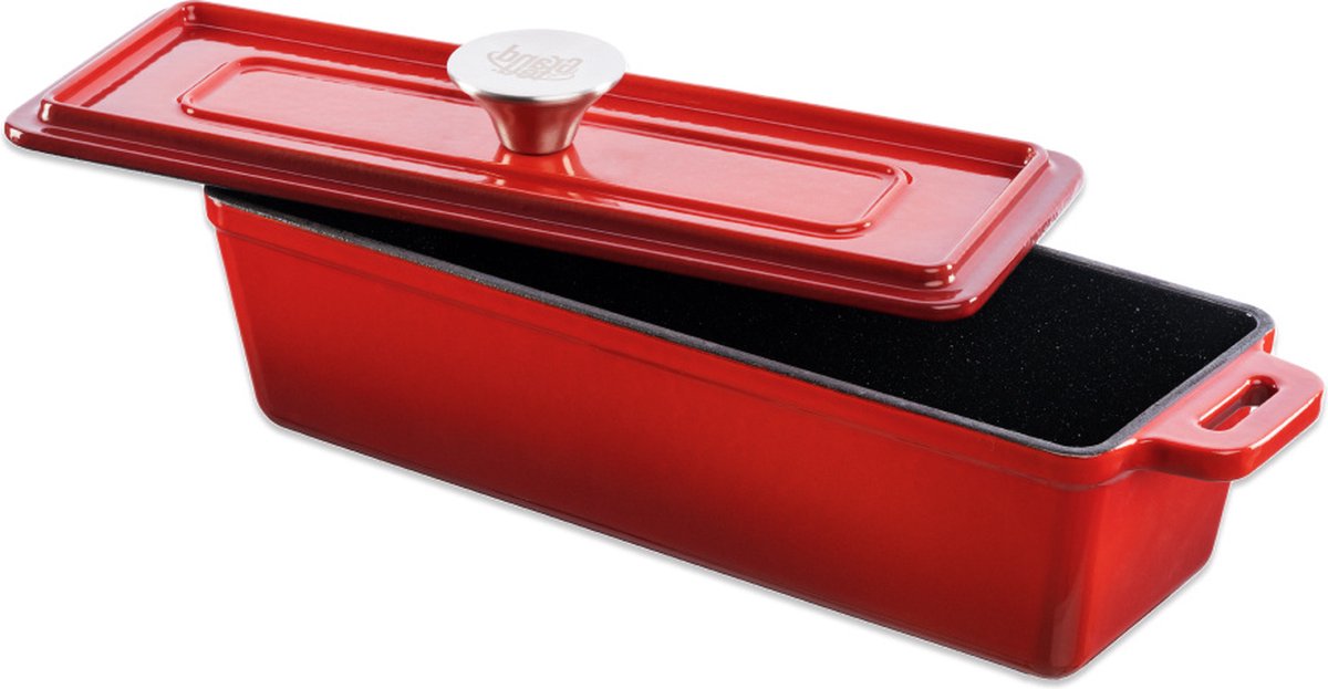 Grand Feu - Backform aus emailliertem Gusseisen - 1,7 l - rot