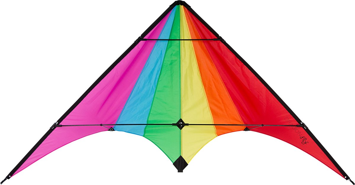 Dragon fly stuntvlieger - ostro 165 - paars blauw groen geel oranje