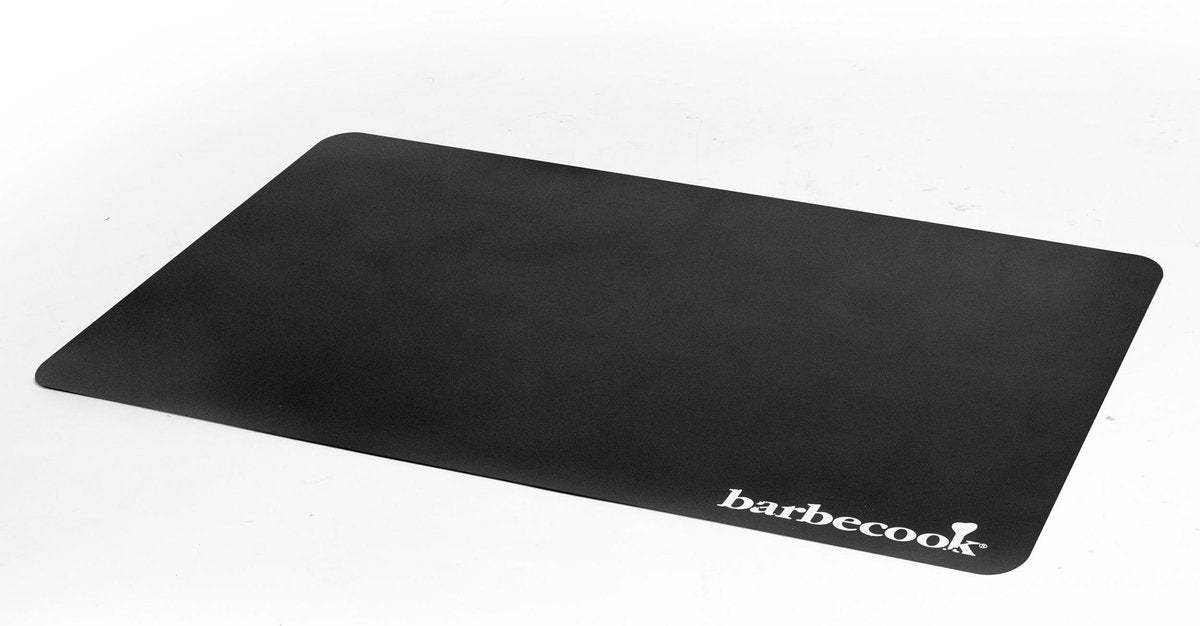 Barbecook-Bodenmatte aus schwarzem Kunststoff