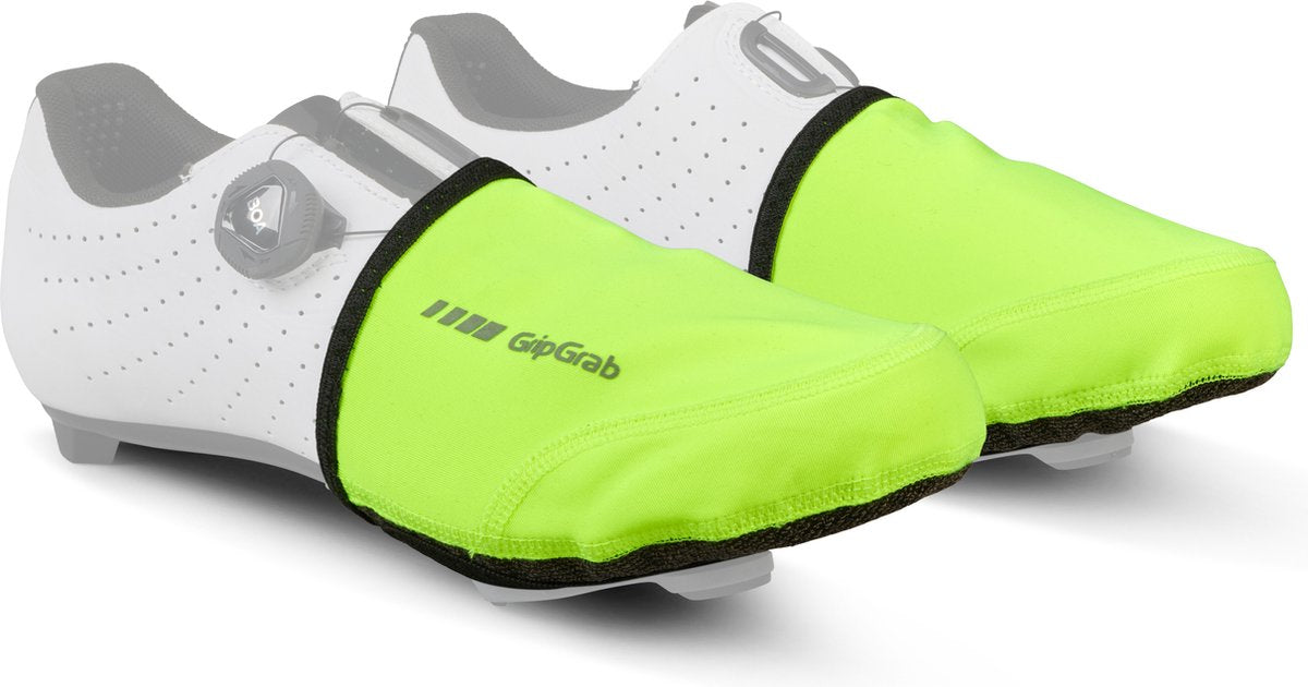 Gripgrab – winddichte Hi-Vis-Radsport-Zehenbezüge, Zehenwärmer, Überschuhe, winddicht für Rennradschuhe – gelbe Hi-Vis – Unisex – Größe xxl xxxl (46–49)