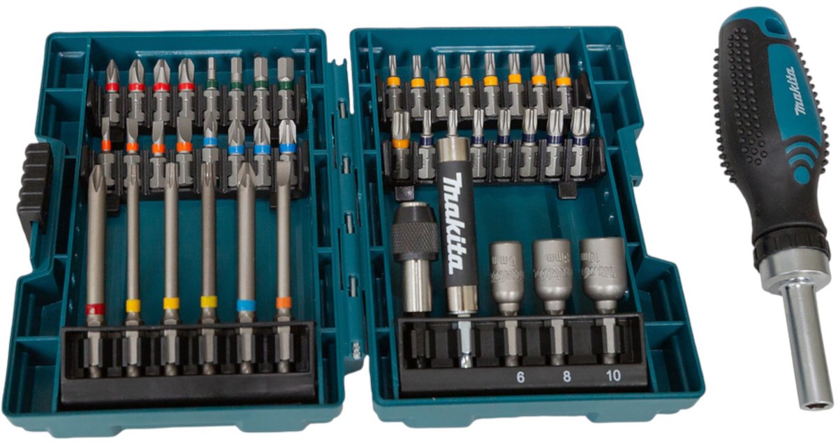 Makita Coffret de Cliquet et de Tournevis 44-teilig – E-25096