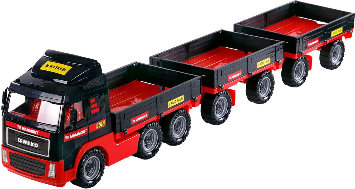 Cavallino Mammoth Truck mit Doppelanhänger, Skala 1:16