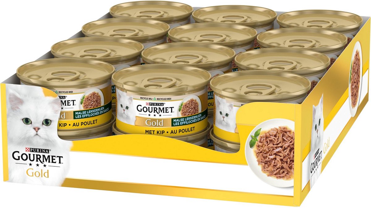 Gourmet Gold Tender Treats – Katzenfutter Nassfutter – Huhn – 24 x 85 g