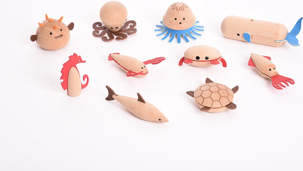 Tickit ® houten zeewezens
