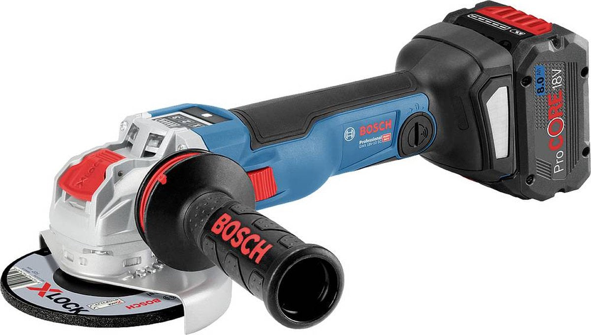 Bosch Professional GWX 18V-10 SC Akku-Winkelschleifer 125 mm X-Lock 18 V 5,5 Ah in L-Boxx – 06017b0402