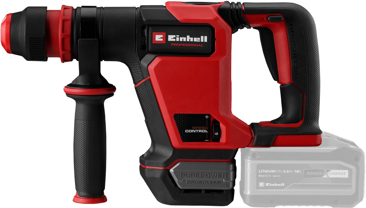 Einhell Profi-Akku-Abbruchhammer TP-DH 18 4 li bl – solo (schwarz rot, Akku und Ladegerät nicht im Lieferumfang enthalten)
