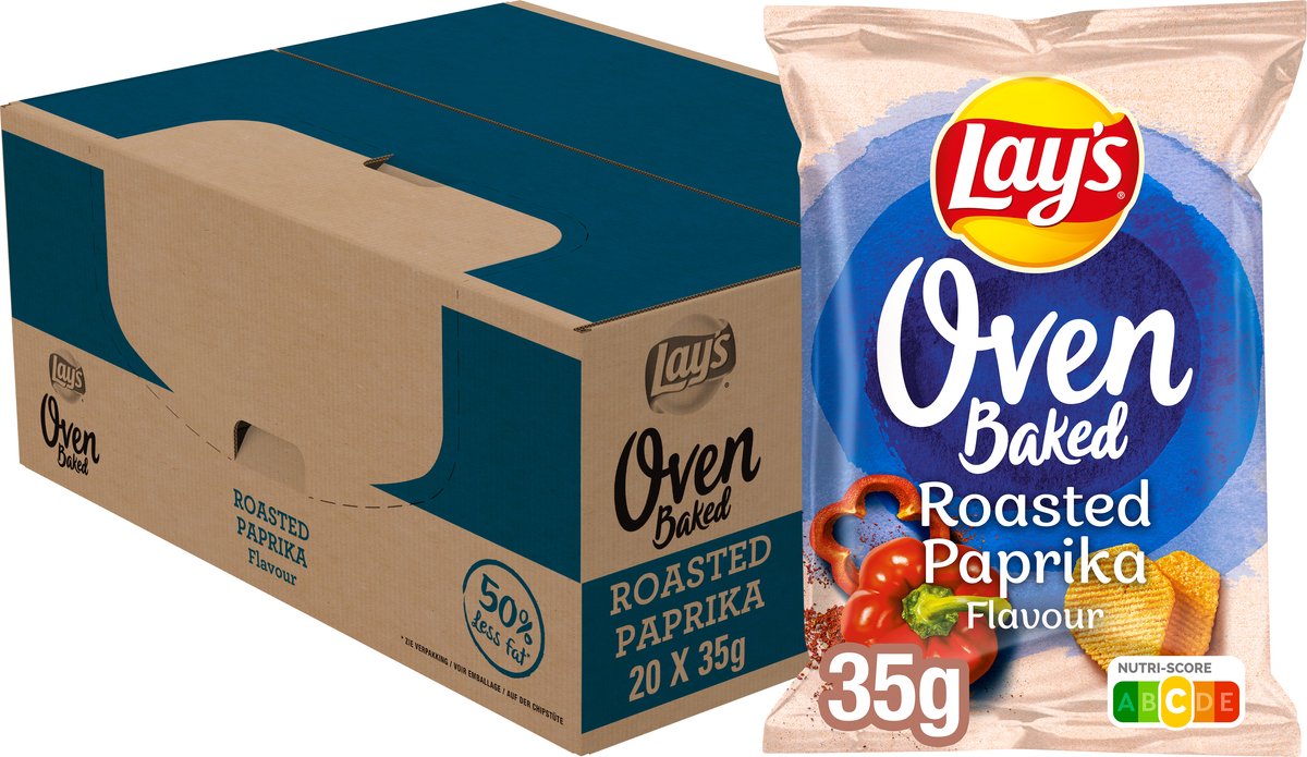 Lay's ofengebackene Paprika-Chips – 20 x 35 Gramm