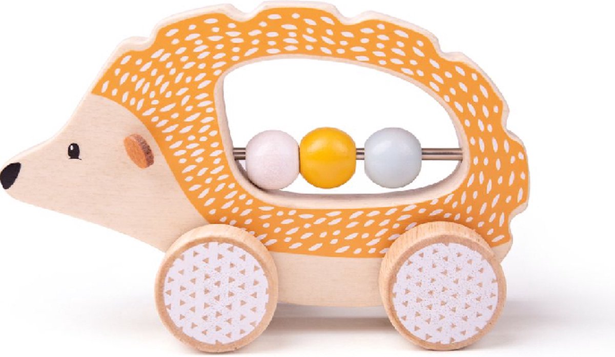 Bigjigs Toys Bigjigs Schiebe-Igel aus Holz, 100 % FSC