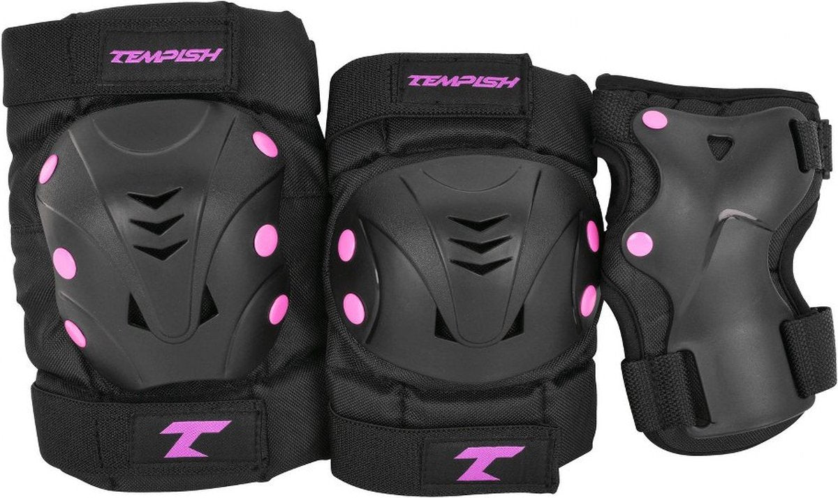 Tempish – Taky – Skate-Schutz – 3er-Pack – Erwachsene – Pink – Komplettset zum Skaten – Größe M