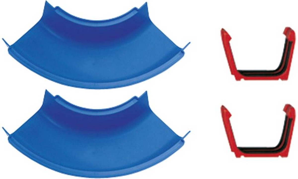 Aquaplay groß – gebogene Abschnitte – 2er-Set – Erweiterung – Wasserbahn-Zubehör