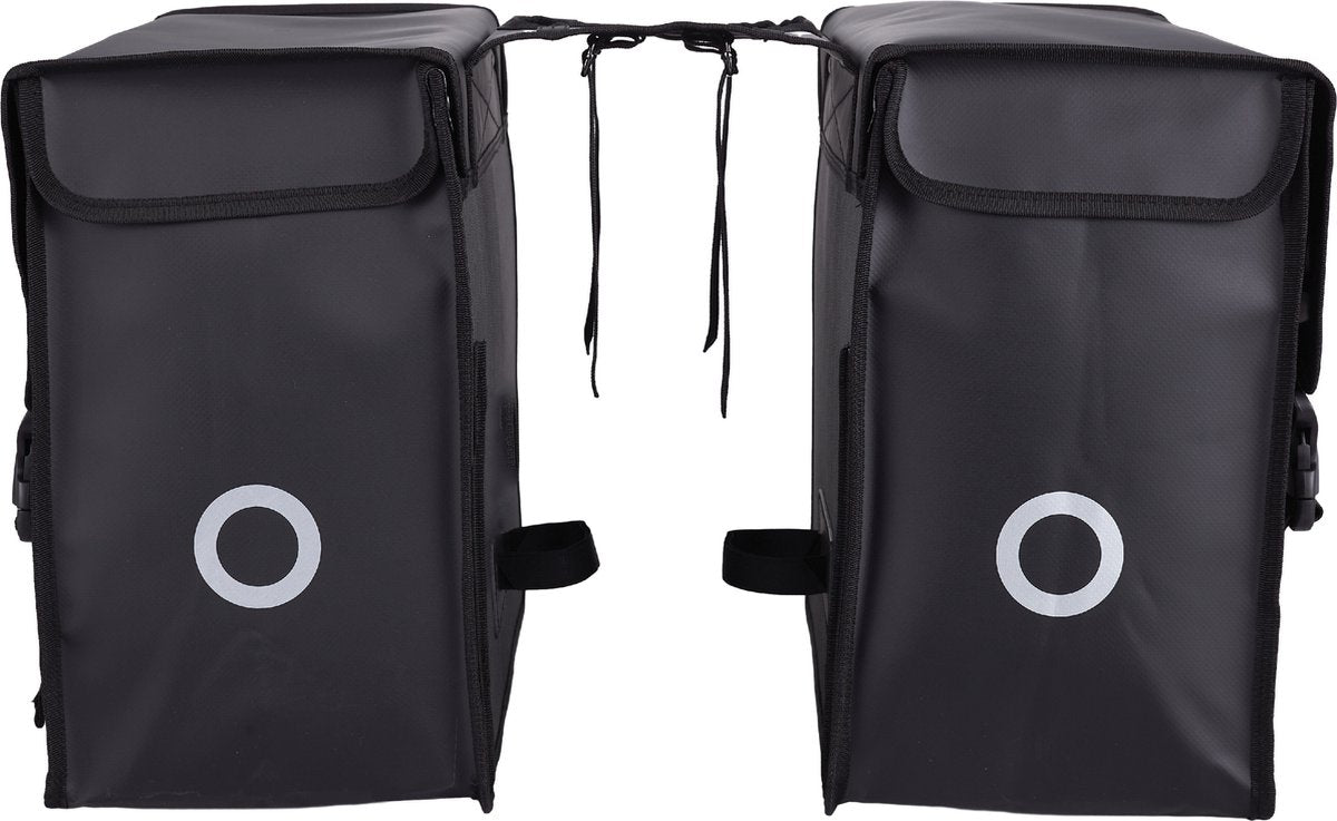 Willex Doppel-Fahrradtasche – Bisonyl – Schwarz – 40 l – universelle Montage