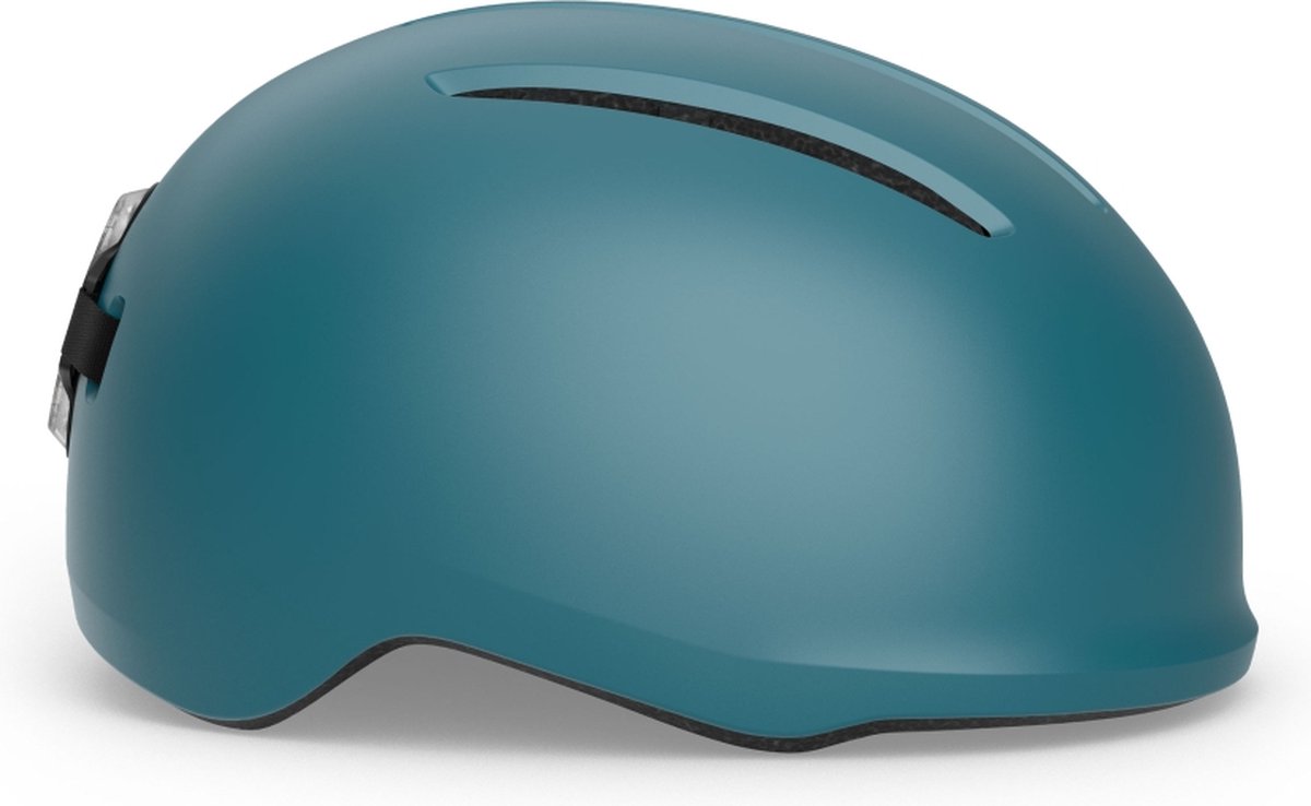 With vibe Fahrradhelm Herren Damen – Fahrradhelm E-Bike Erwachsene – Elektrofahrrad – Citybike – Größe M (56-58 cm) – Blau matt (Blau)