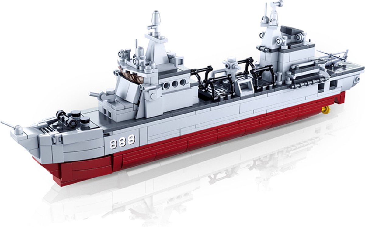 Sluban Modellsteine liefern Schiffbau-Spielzeugboot – Konstruktionsspielzeug-Modellbau – Baukasten mit 457 Bausteinen – M38-B0701 ab 8 Jahren