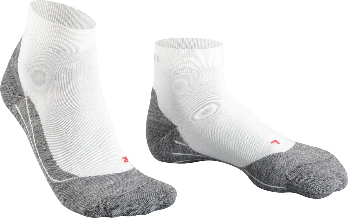 Falke ru4 kurze Anti-Blasen-Baumwoll-Funktionsmaterial-Laufsocken Herren weiß - Größe 42-43