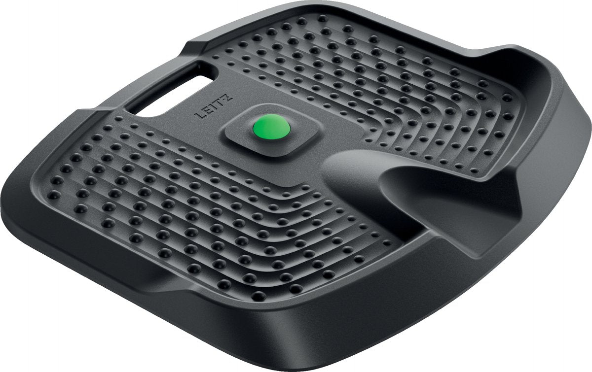 Leitz ergo active Anti-Ermüdungsmatte – ergonomische Stehmatte – für Stehpult mit Massagezonen und Massageball – schwarz