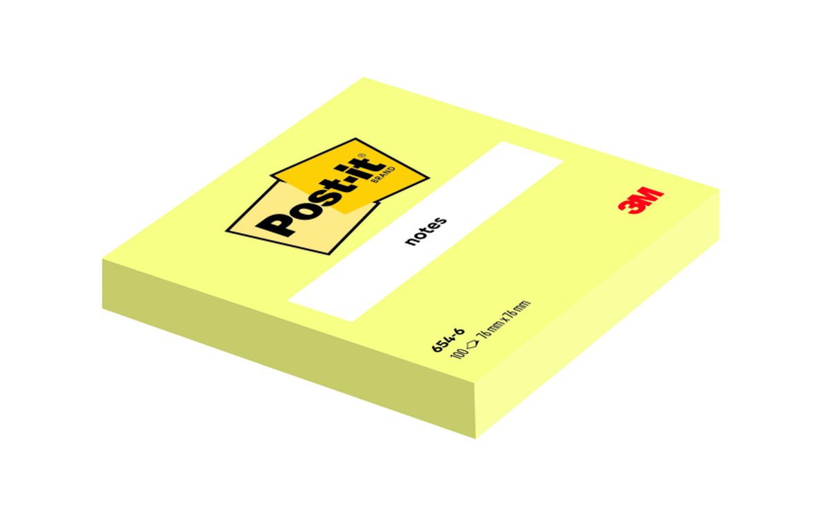 Post-it-Notizblock 3 m 6820 76 x 76 mm gelb 100 Blatt