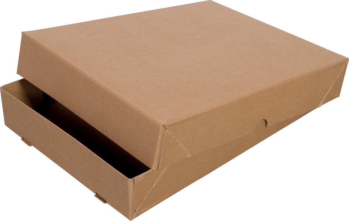 Cleverpack paraatdoos a4 - 305x218x55mm voor 500vel bruin - 10 stuks