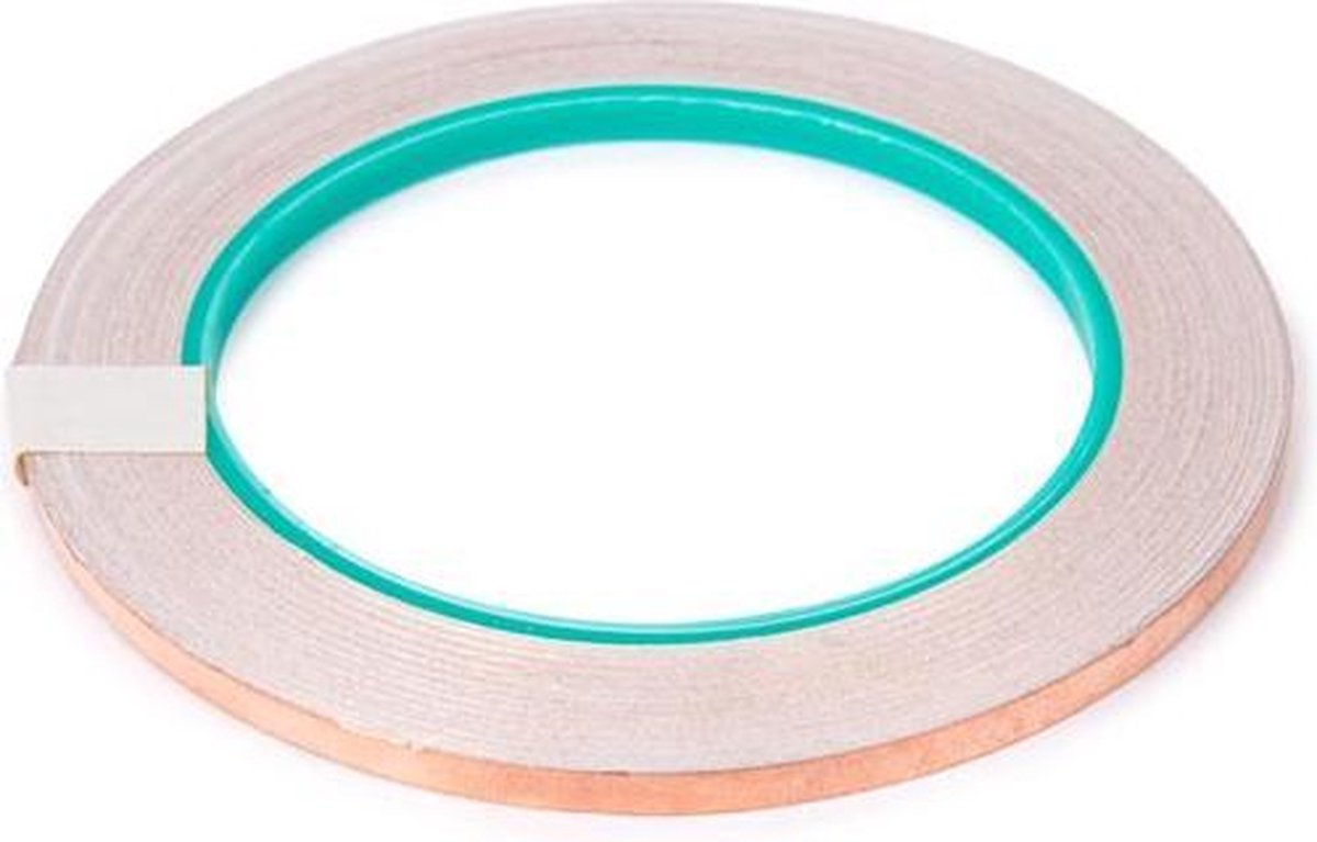 Velleman-Kupferfolie, selbstklebend, schützt vor elektromagnetischen Störungen (EMI), 5 mm x 25 m