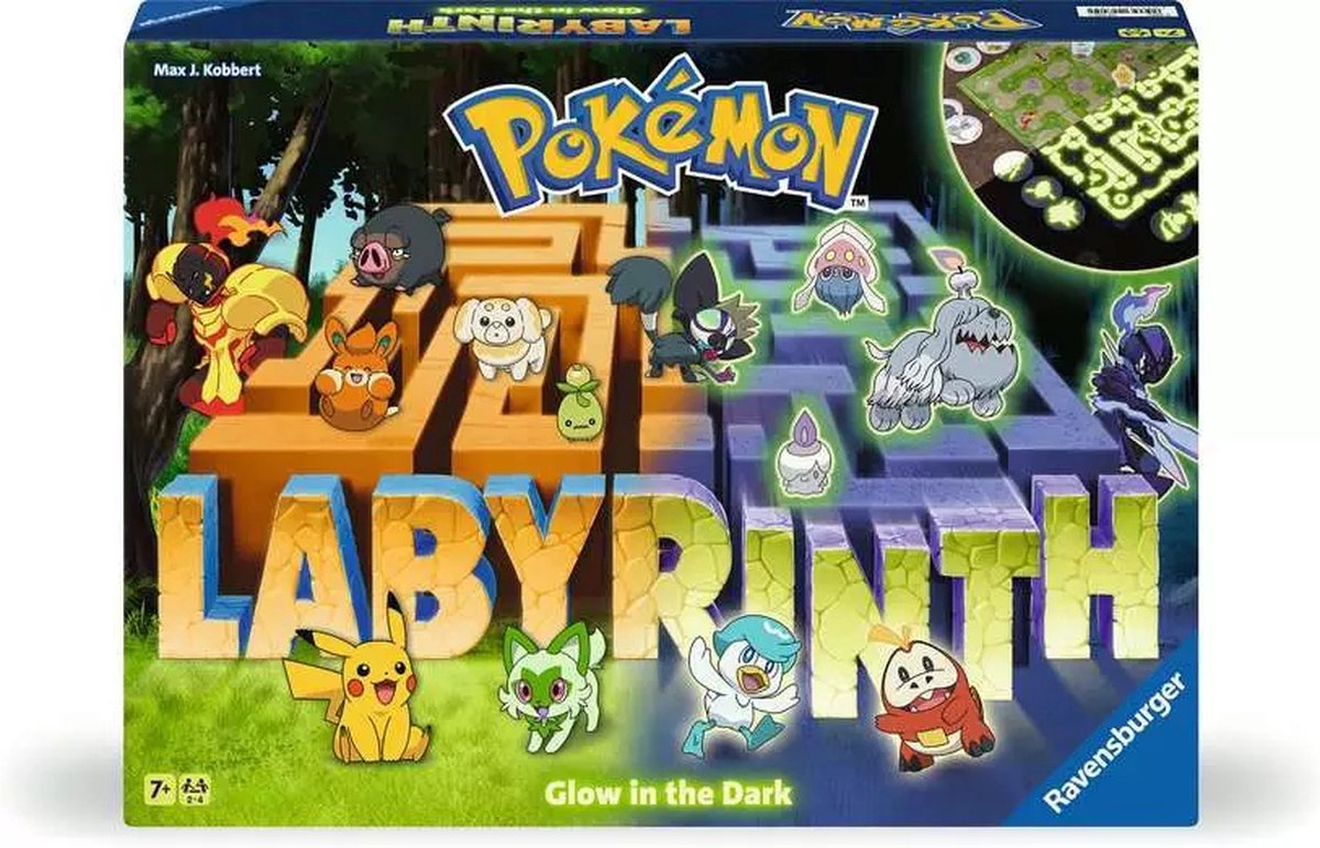 Ravensburger Pokémon Labyrinth leuchtet im Dunkeln