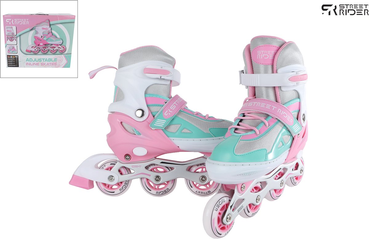 Inline-Skates rosa grün Größe 29-32