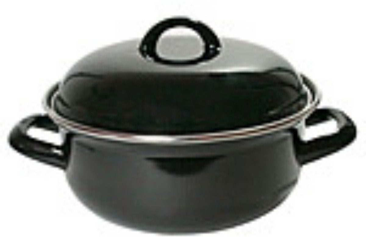 Imperial Küchenkasserolle Emaille schwarz ø26 cm 3l
