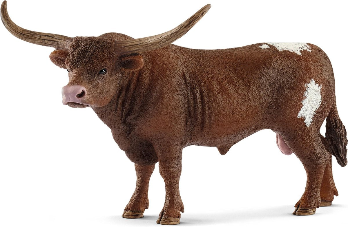 Schleich Farm World – Texas-Longhorn-Bulle – Spielfigur – Kinderspielzeug für Jungen und Mädchen – 3 bis 8 Jahre – 13866