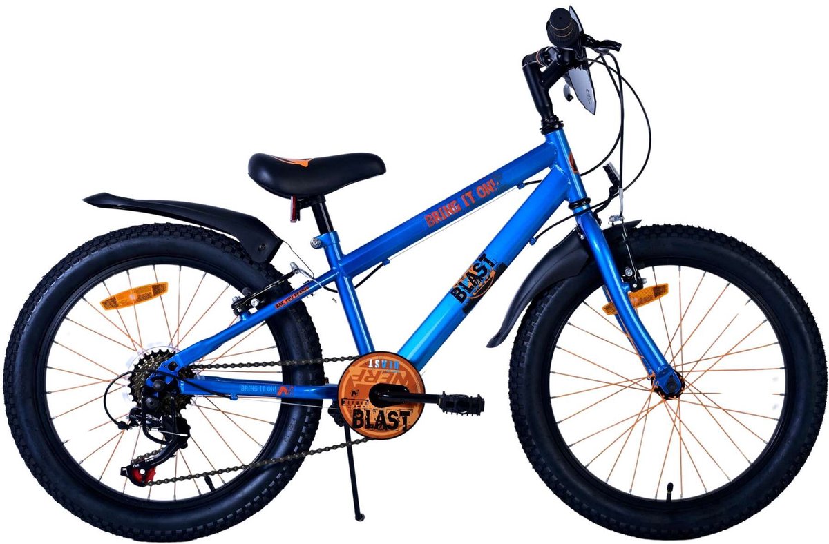 Nerf Kinderfahrrad - Jungen - 20 Zoll - Satinblau - 6 Geschwindigkeit