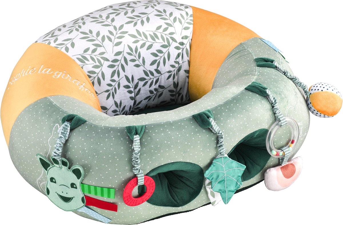 Sophie die Giraffe, Babysitz zum Spielen – Babystuhl mit Aktivitäten – Babyspielzeug – Mutterschaftsgeschenk – Babyparty-Geschenk – ab 3 Monaten – 27 x 55 x 50 cm